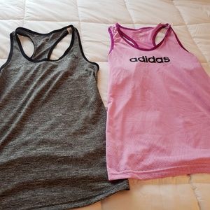 lot of 2 adidas tank tops. small
